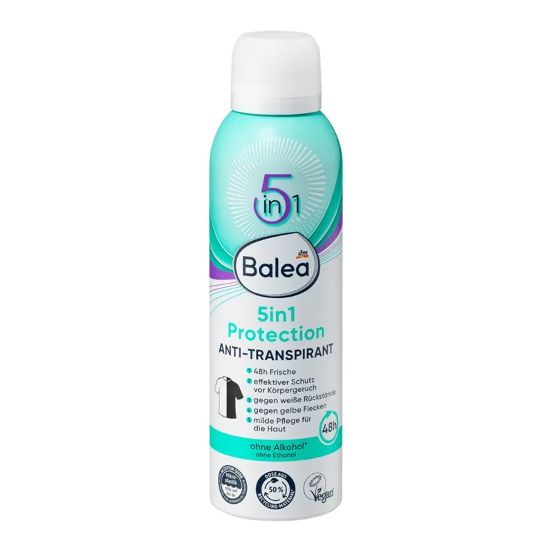 Balea Deodorant Spray Antitranspirant 5in1 Protection, 200 ml