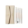 Sheglam Glam 101 Eye Essentials Brush Set With Bag dusty pink